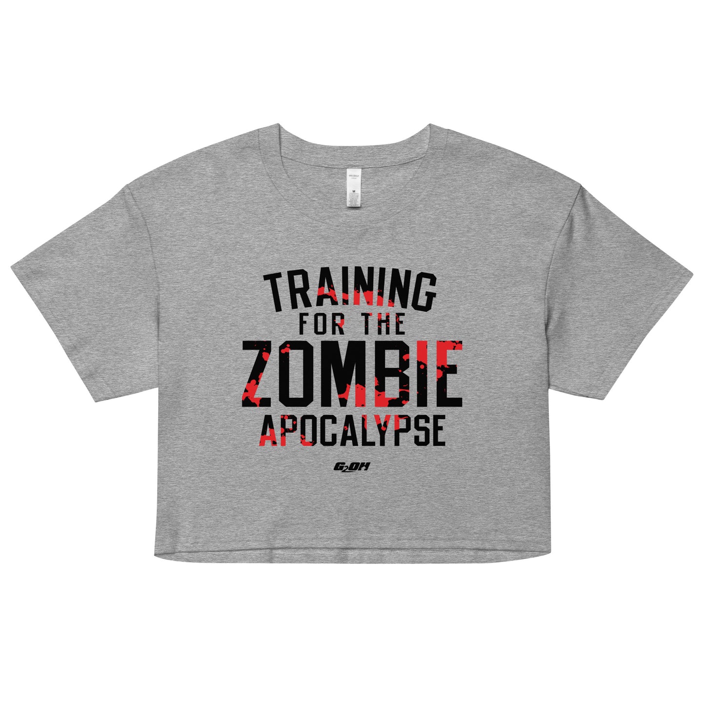 Training For The Zombie Apocalypse Women's Crop Tee