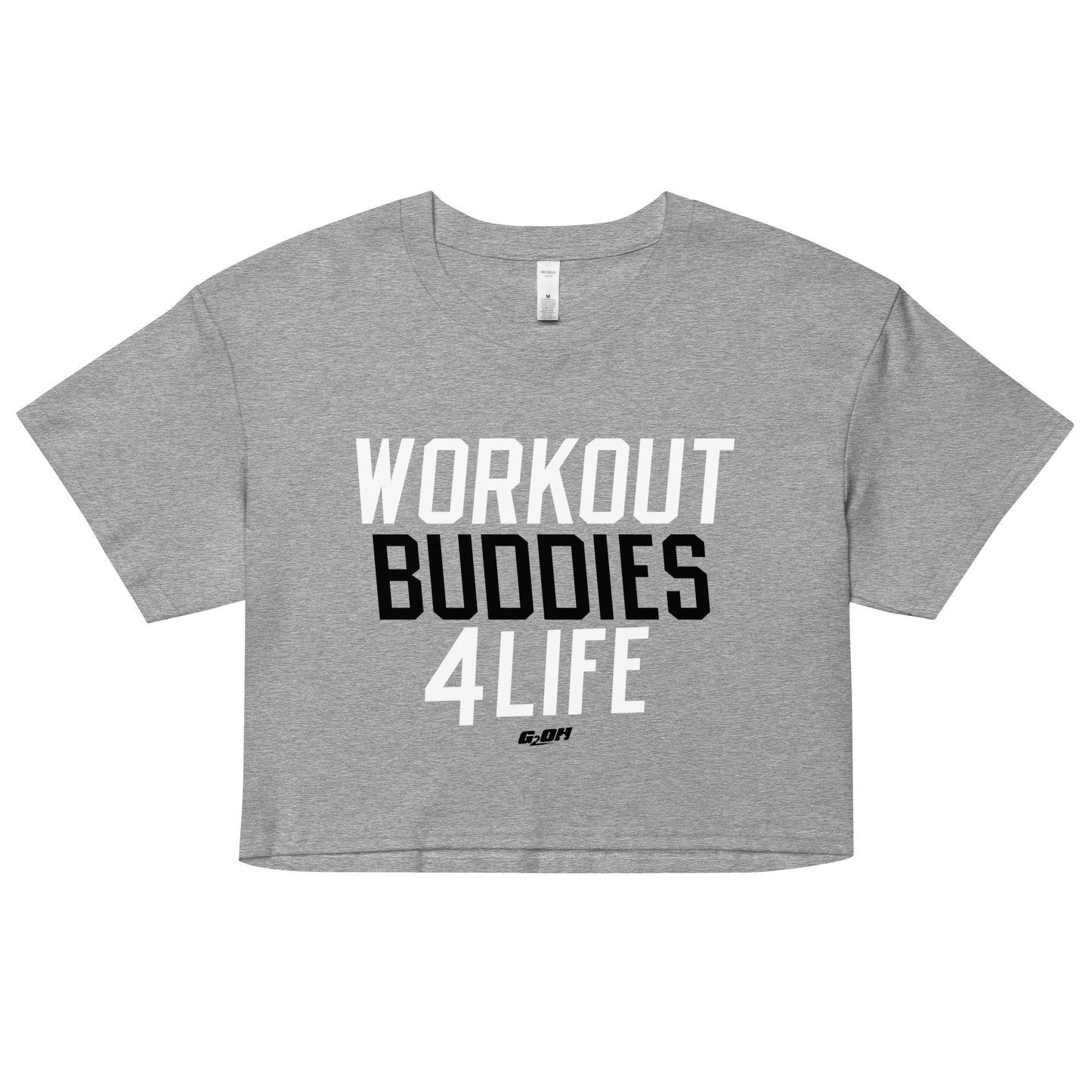 Workout Buddies 4 Life Women's Crop Tee