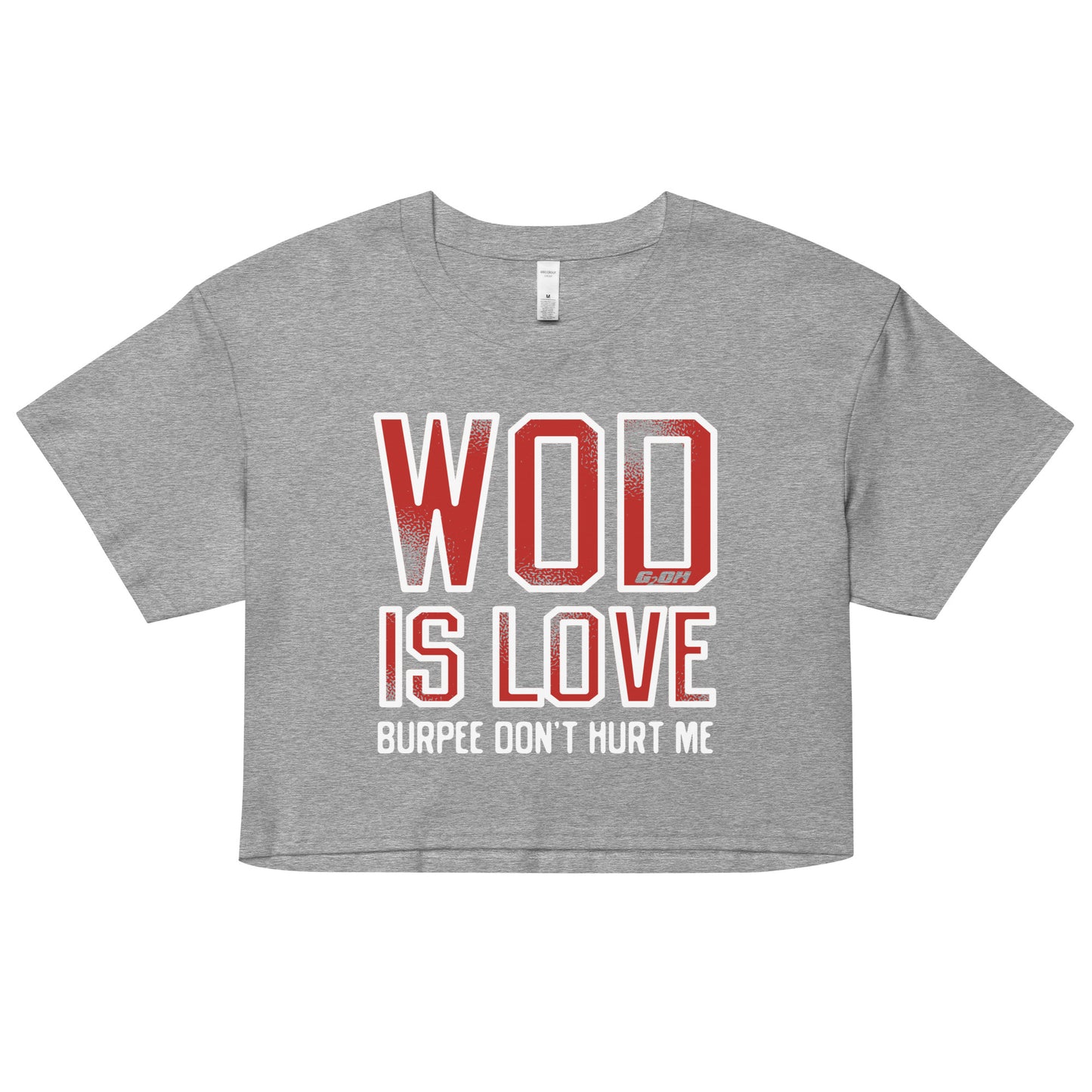 WOD Is Love Women's Crop Tee