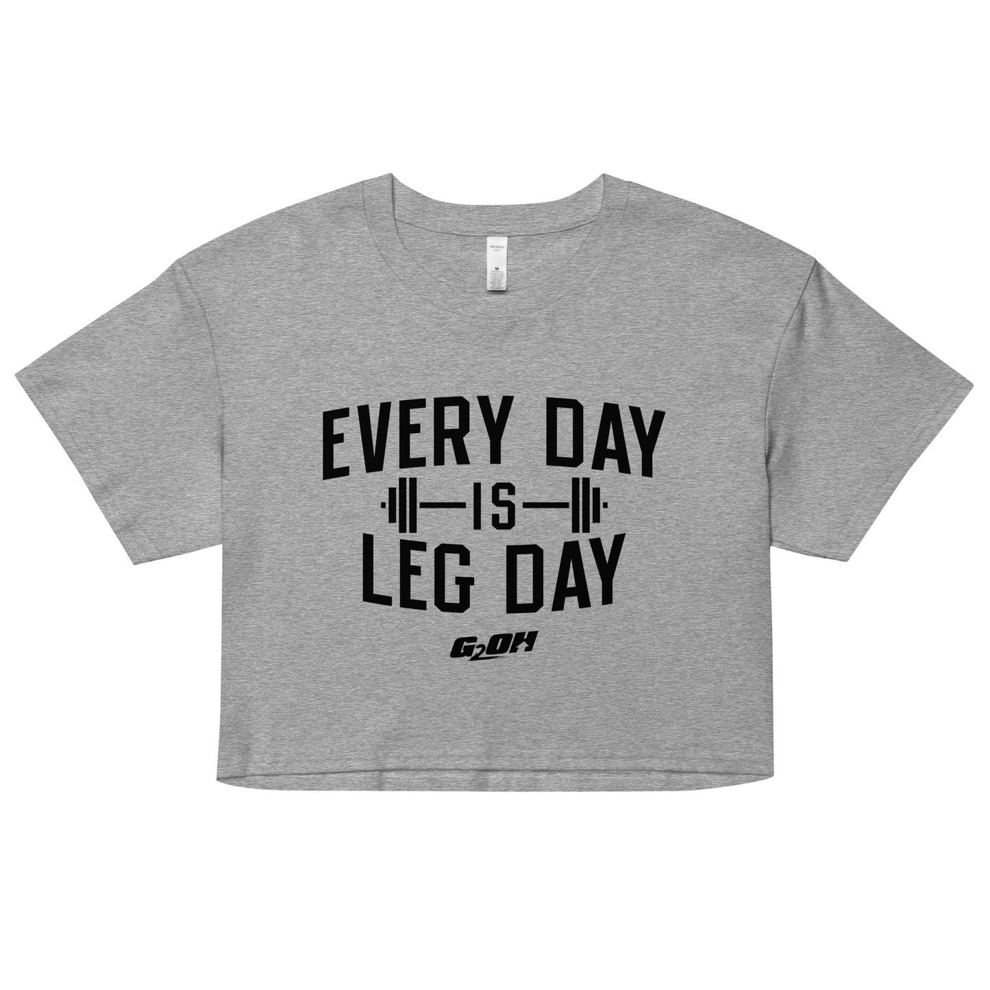 Every Day Is Leg Day Women's Crop Tee