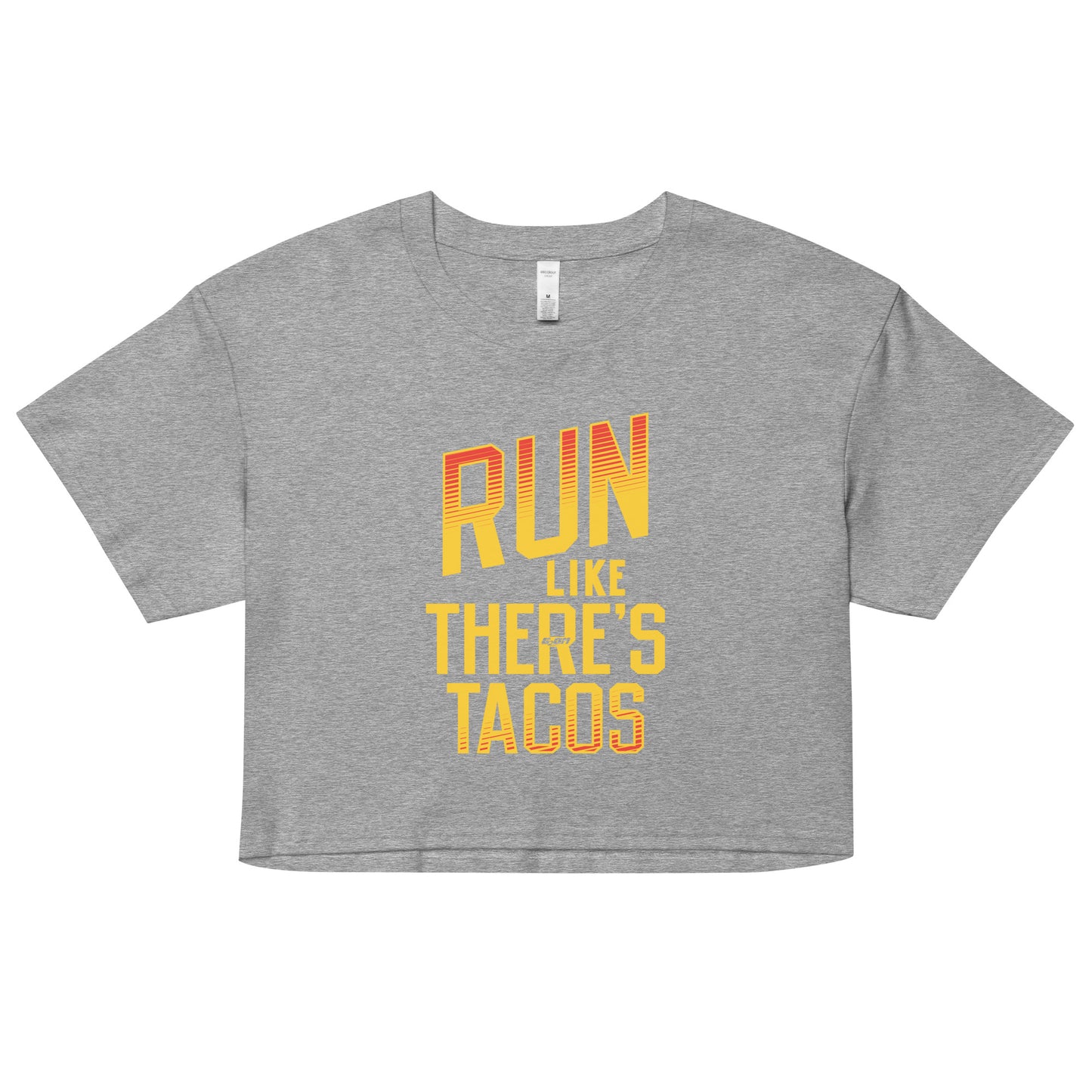 Run Like There's Tacos Women's Crop Tee