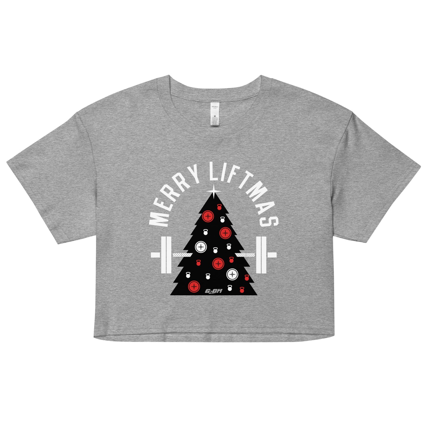 Merry Liftmas Women's Crop Tee