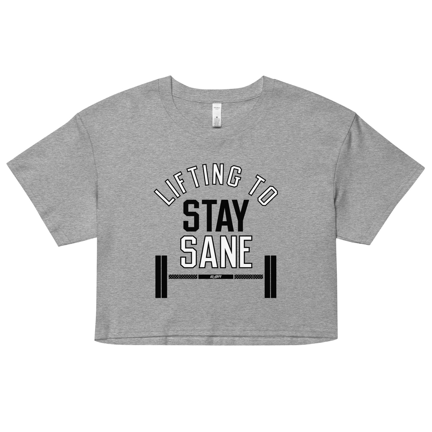 Lifting To Stay Sane Women's Crop Tee