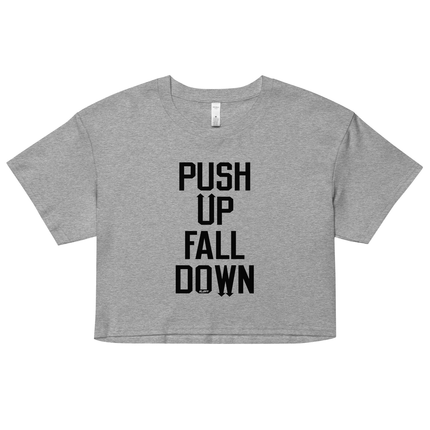 Push Up Fall Down Women's Crop Tee