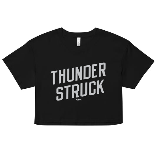 Thunder Struck Women's Crop Tee