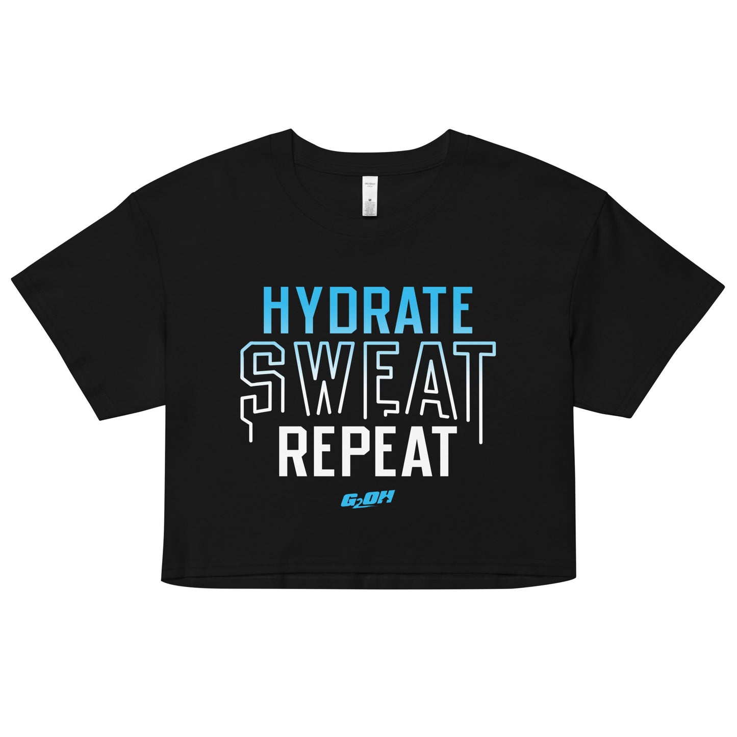 Hydrate Sweat Repeat Women's Crop Tee