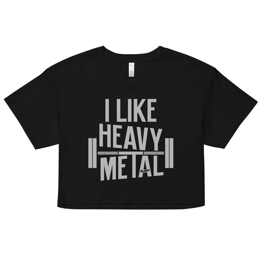 I Like Heavy Metal Women's Crop Tee