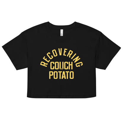 Recovering Couch Potato Women's Crop Tee