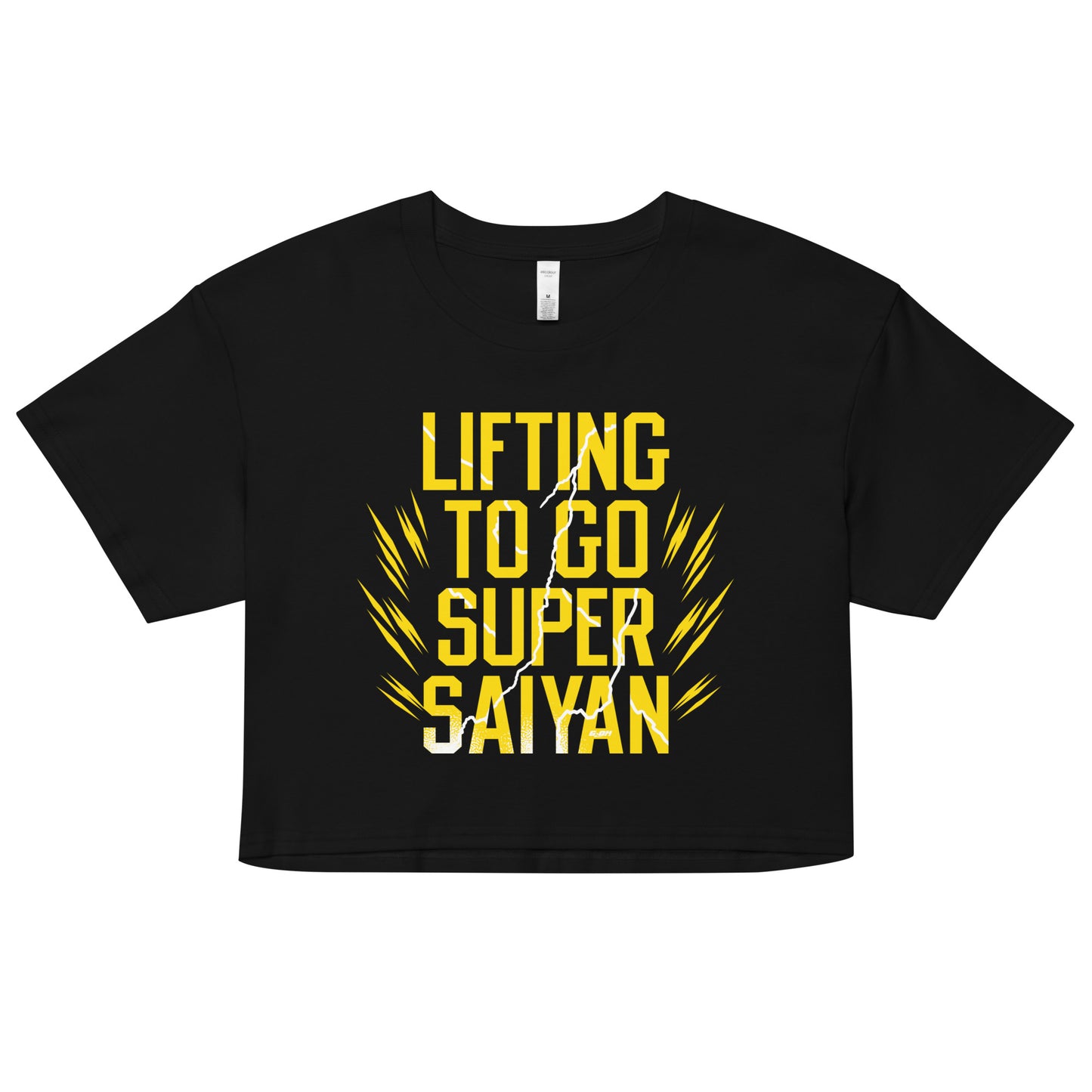 Lifting To Go Super Saiyan Women's Crop Tee