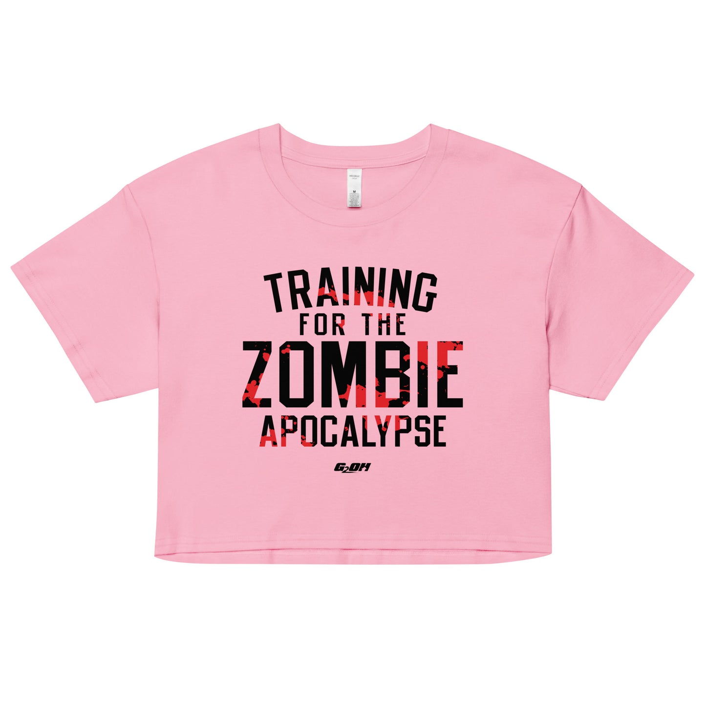 Training For The Zombie Apocalypse Women's Crop Tee