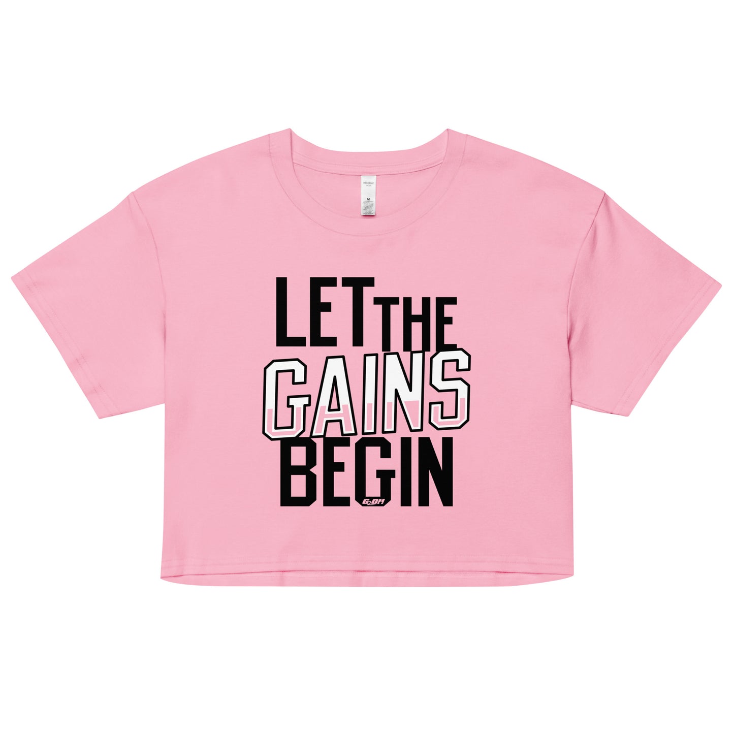 Let The Gains Begin Women's Crop Tee