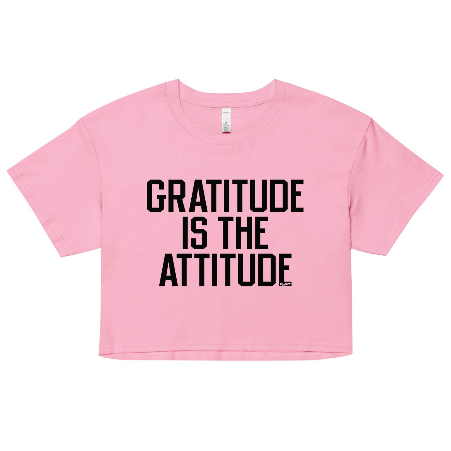 Gratitude Is The Attitude Women's Crop Tee