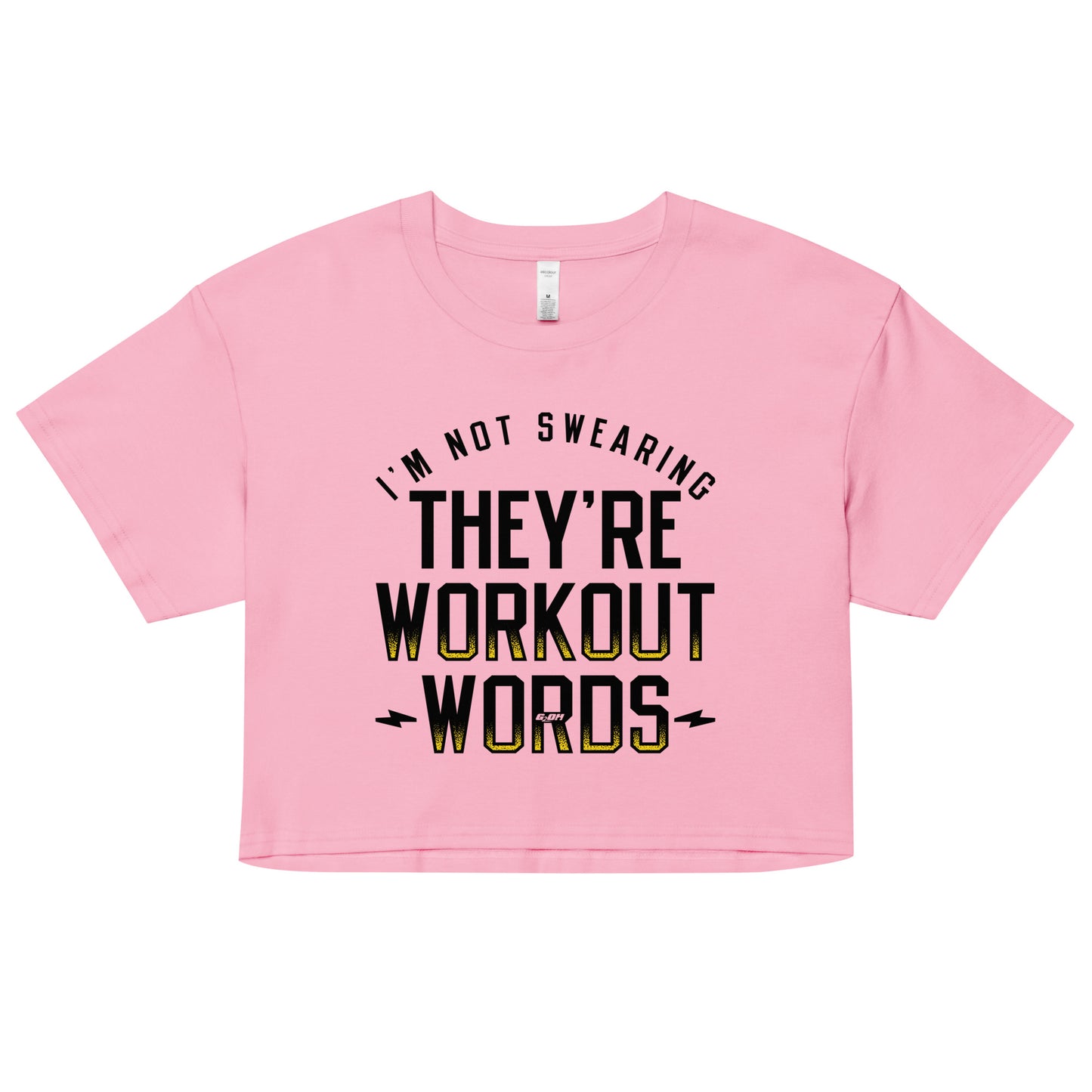 They're Workout Words Women's Crop Tee