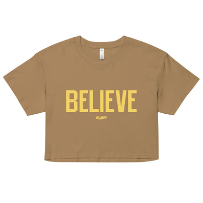 Believe Women's Crop Tee