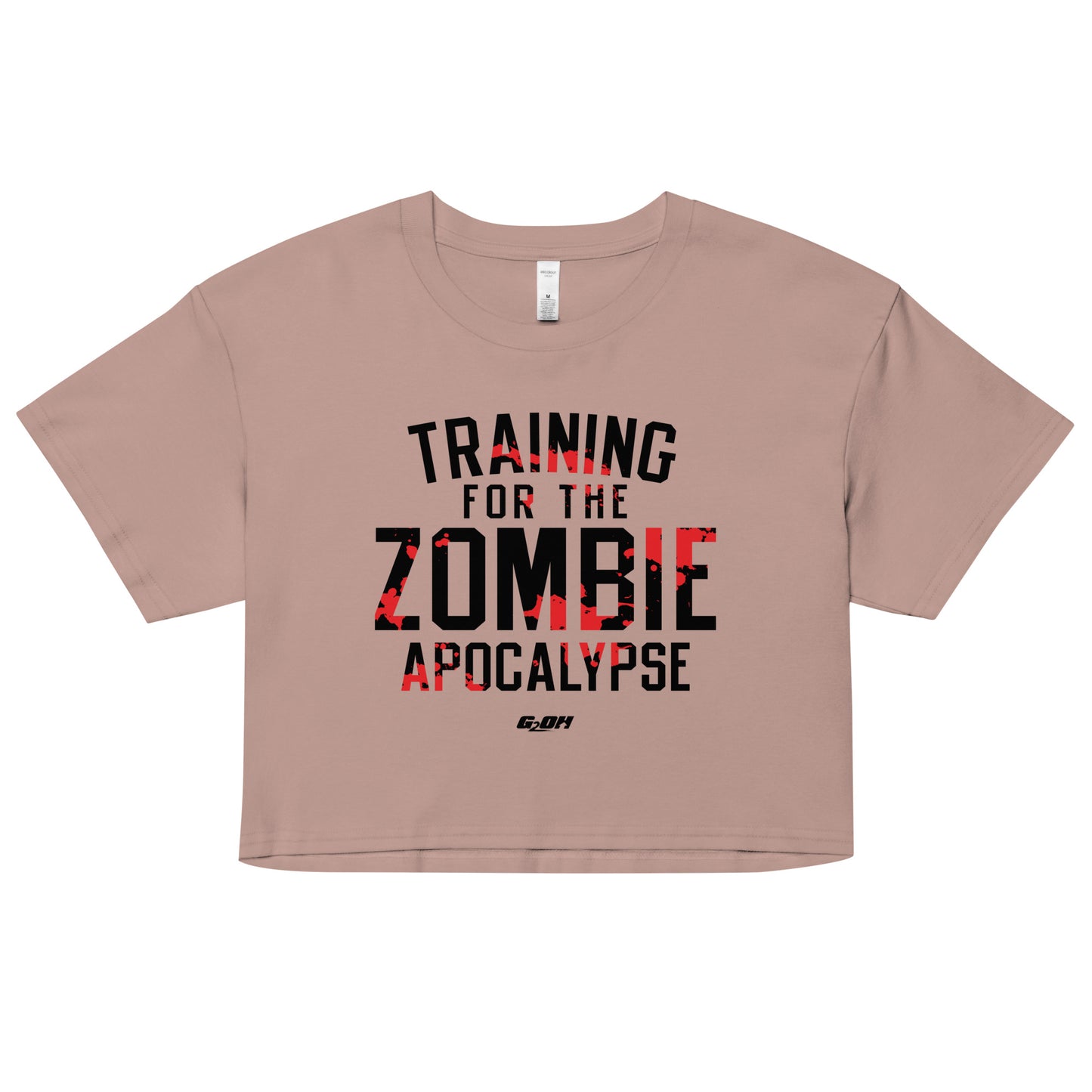 Training For The Zombie Apocalypse Women's Crop Tee