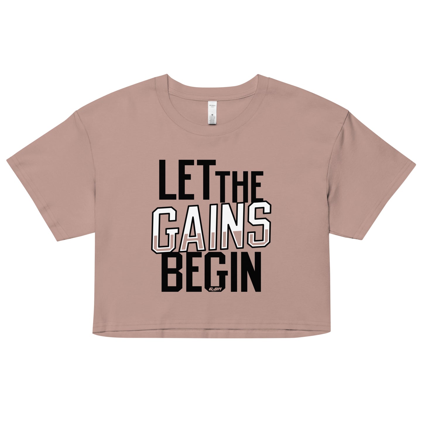 Let The Gains Begin Women's Crop Tee