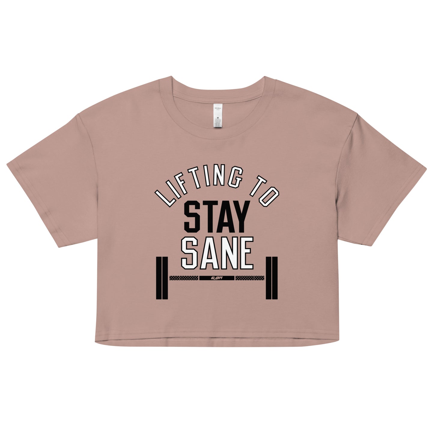 Lifting To Stay Sane Women's Crop Tee