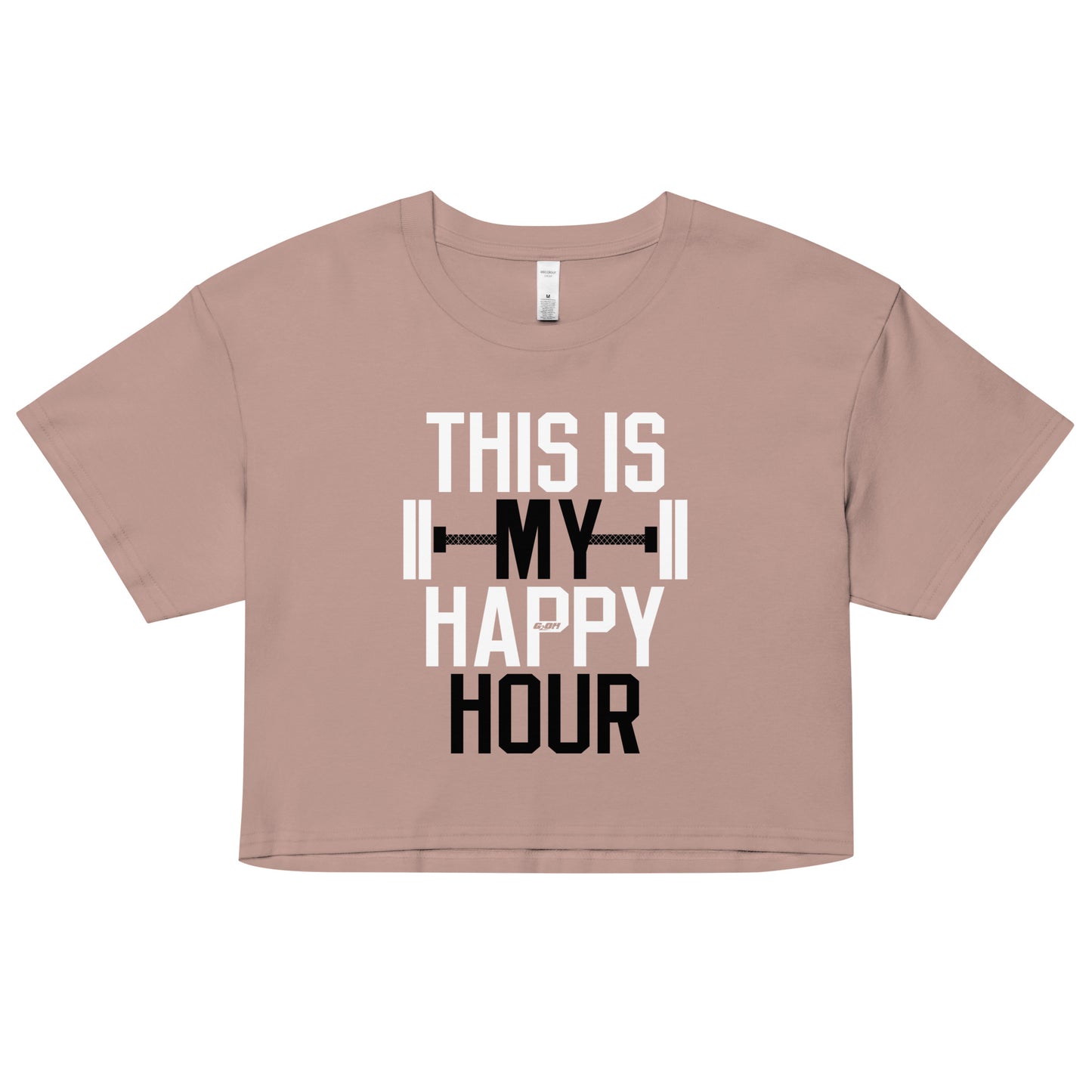 This Is My Happy Hour Women's Crop Tee