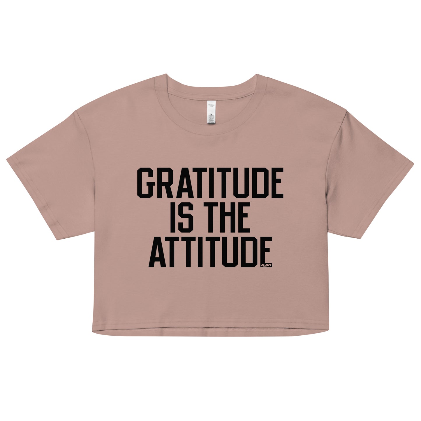 Gratitude Is The Attitude Women's Crop Tee