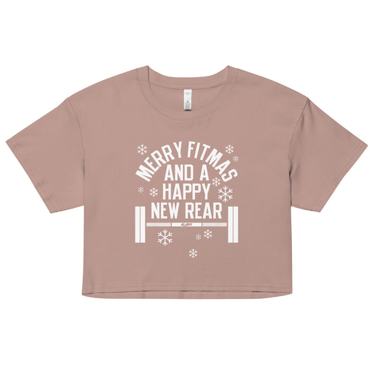 Merry Fitmas Women's Crop Tee