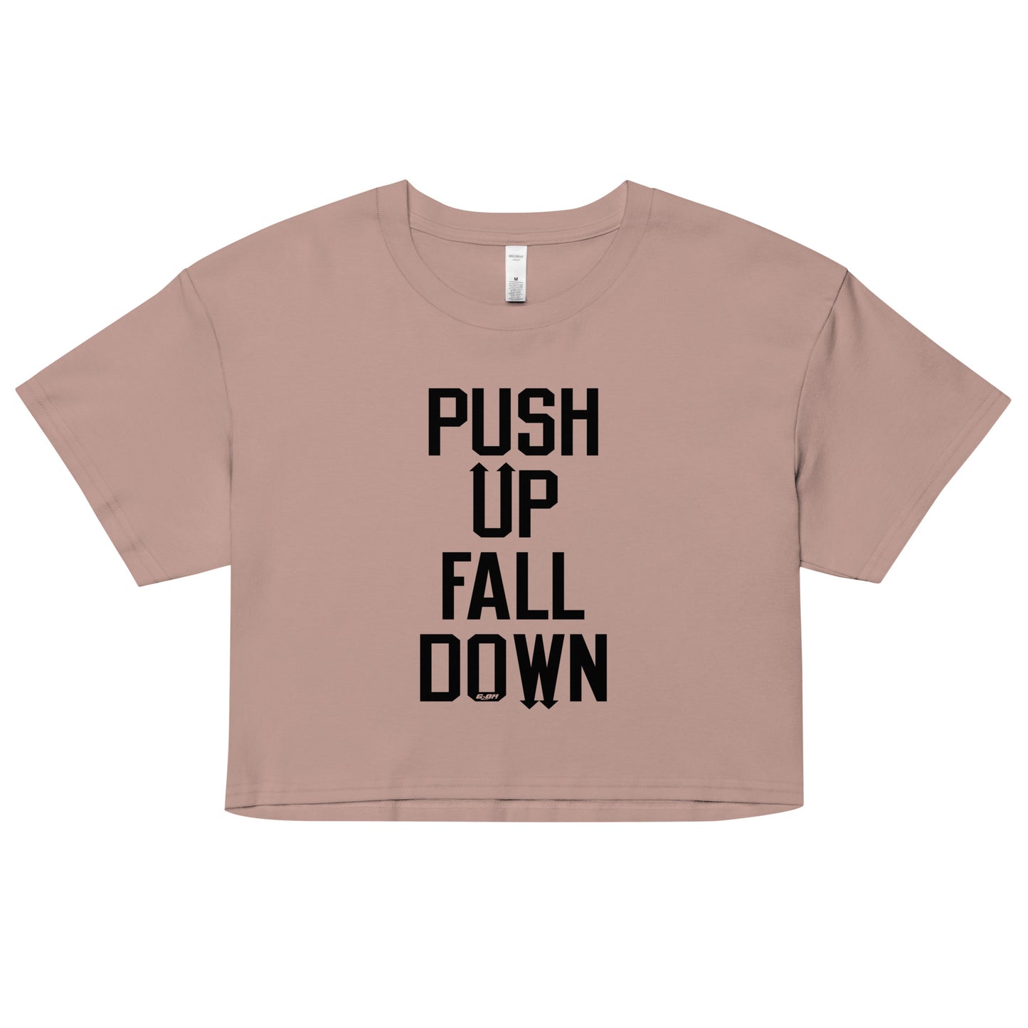 Push Up Fall Down Women's Crop Tee