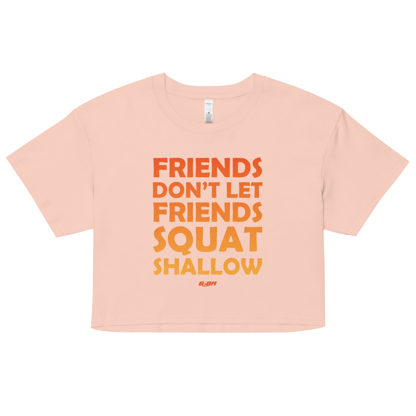 Friends Don't Let Friends Squat Shallow Women's Crop Tee