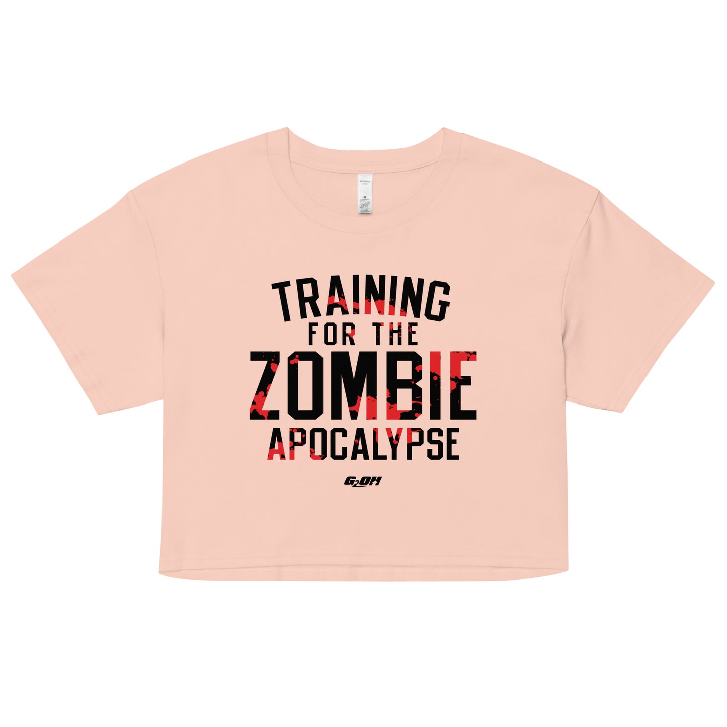 Training For The Zombie Apocalypse Women's Crop Tee