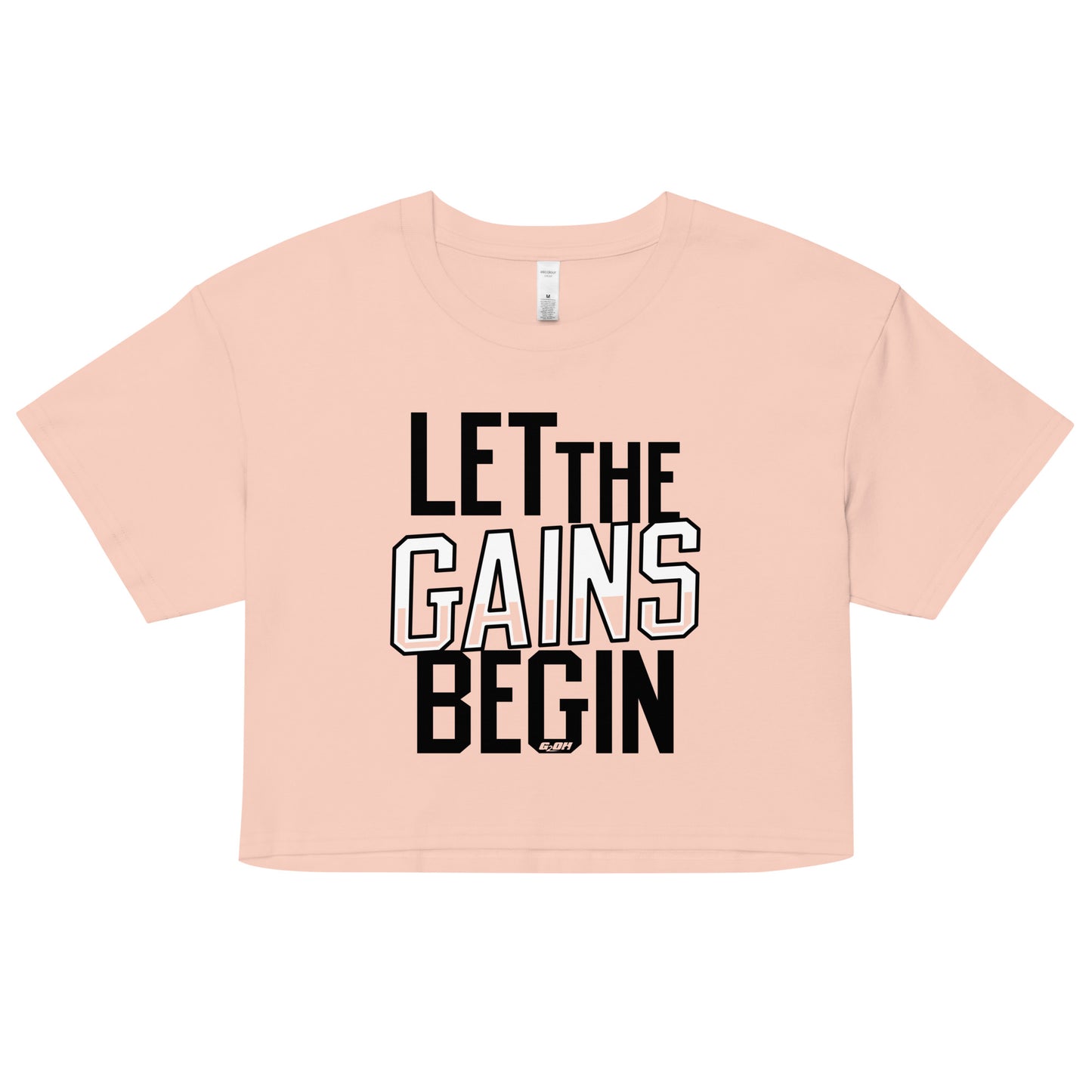 Let The Gains Begin Women's Crop Tee