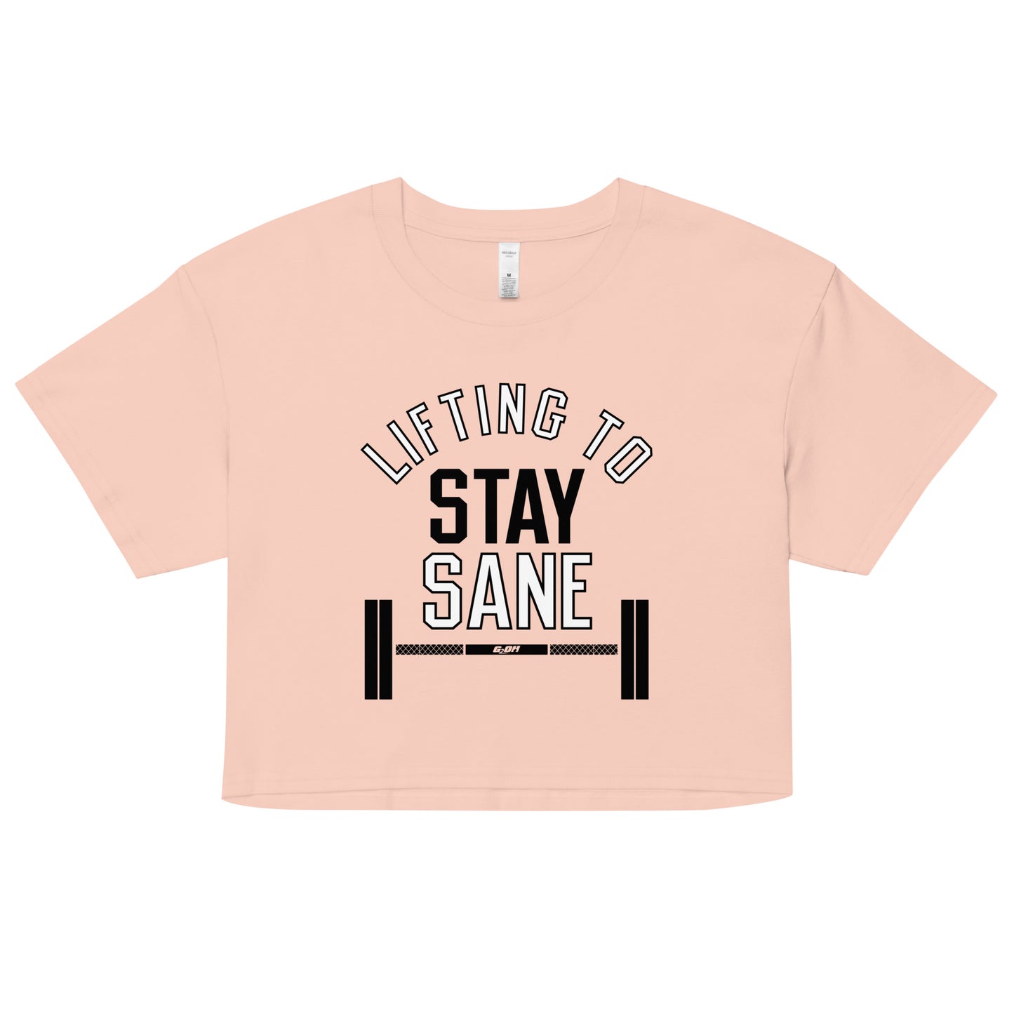 Lifting To Stay Sane Women's Crop Tee