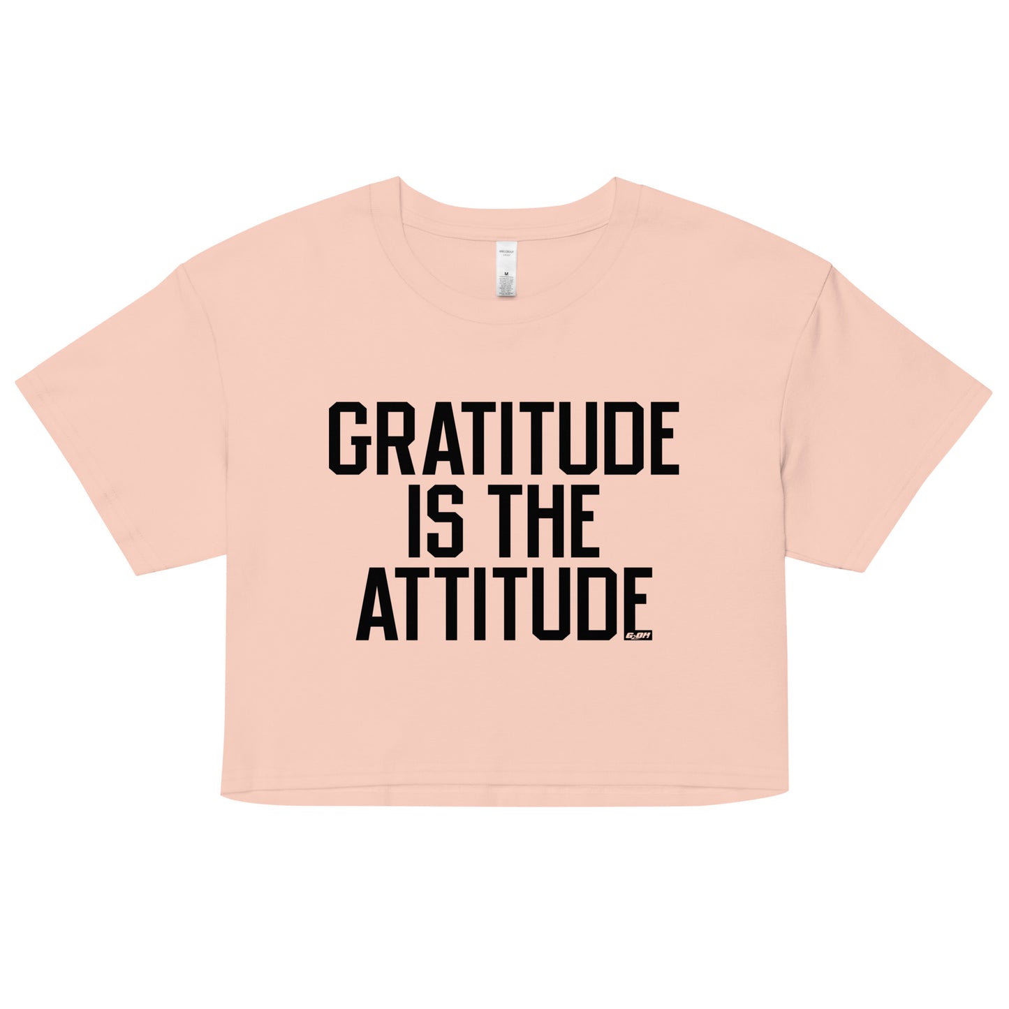 Gratitude Is The Attitude Women's Crop Tee