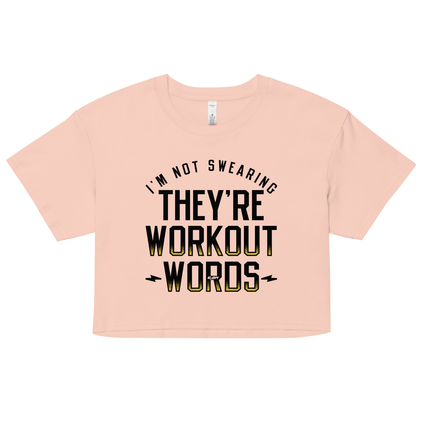 They're Workout Words Women's Crop Tee