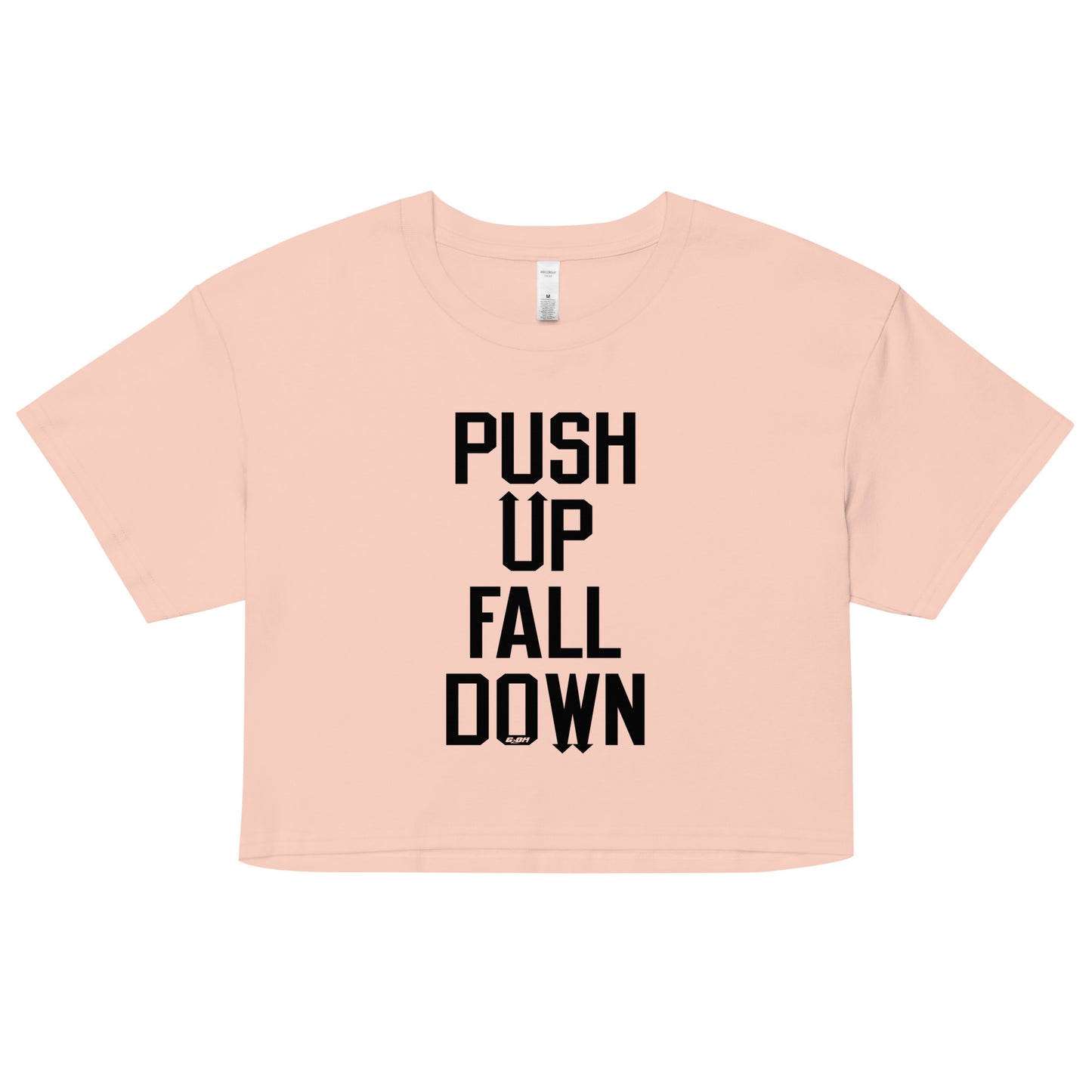 Push Up Fall Down Women's Crop Tee