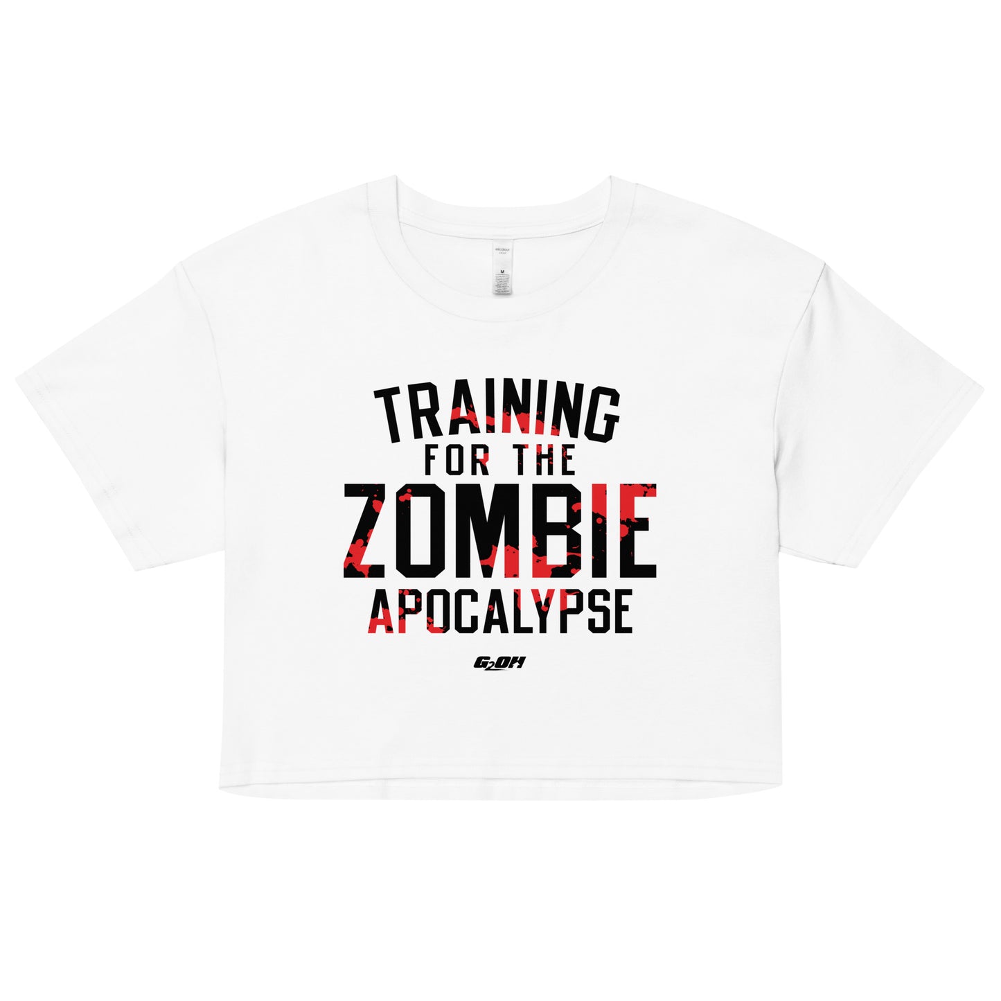 Training For The Zombie Apocalypse Women's Crop Tee