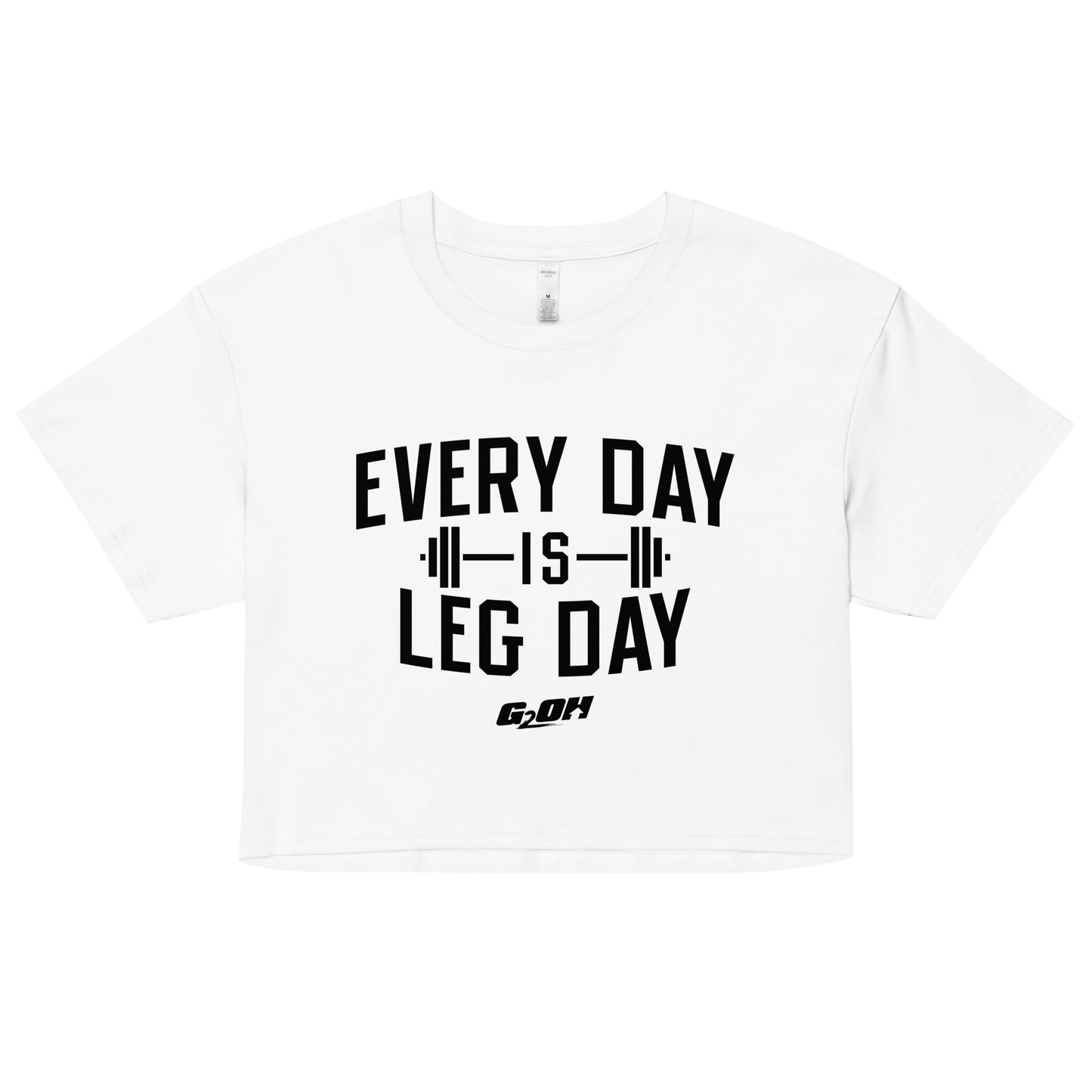 Every Day Is Leg Day Women's Crop Tee