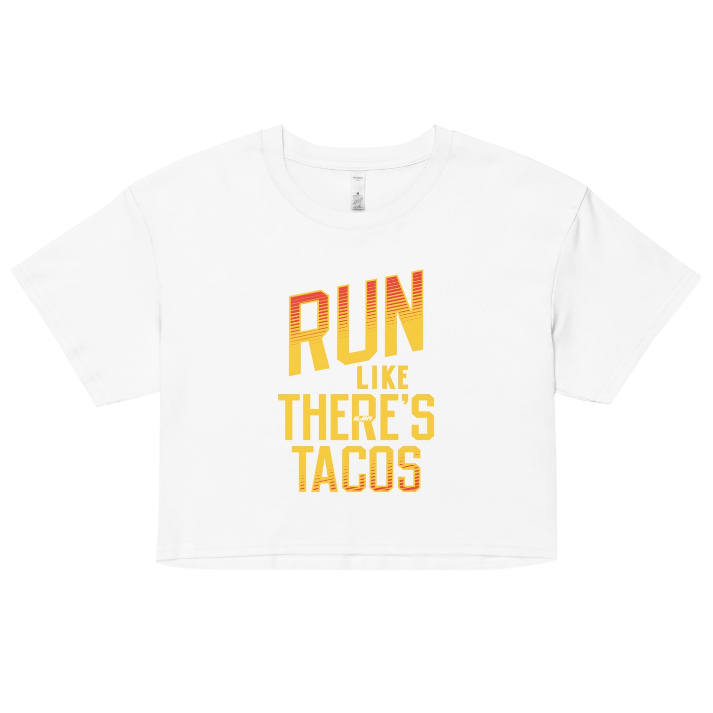 Run Like There's Tacos Women's Crop Tee