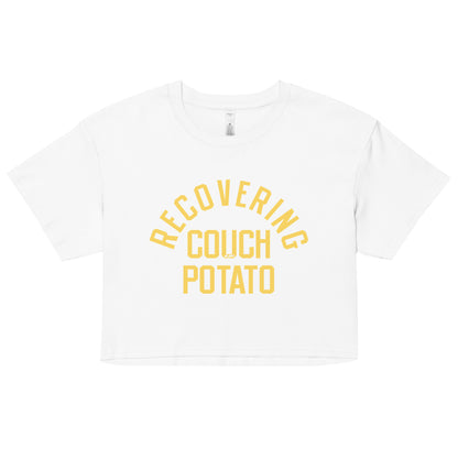 Recovering Couch Potato Women's Crop Tee