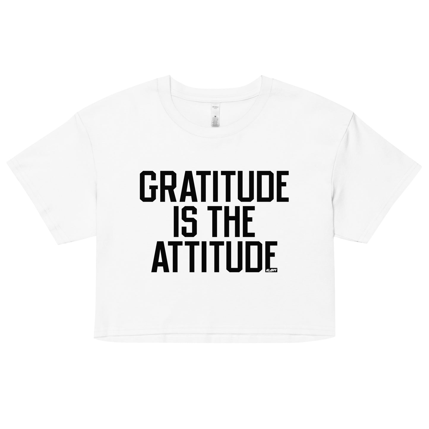 Gratitude Is The Attitude Women's Crop Tee