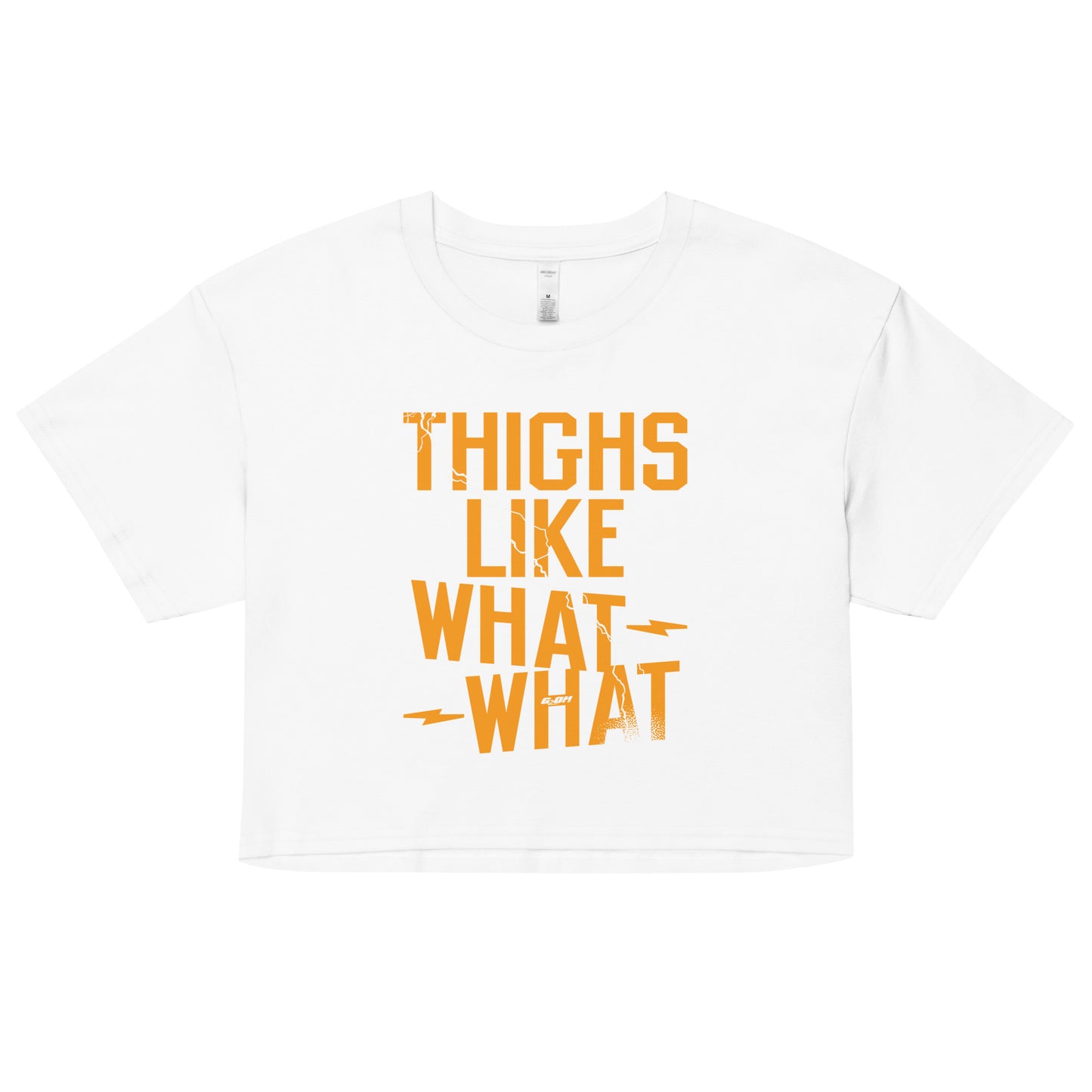 Thighs Like What What Women's Crop Tee