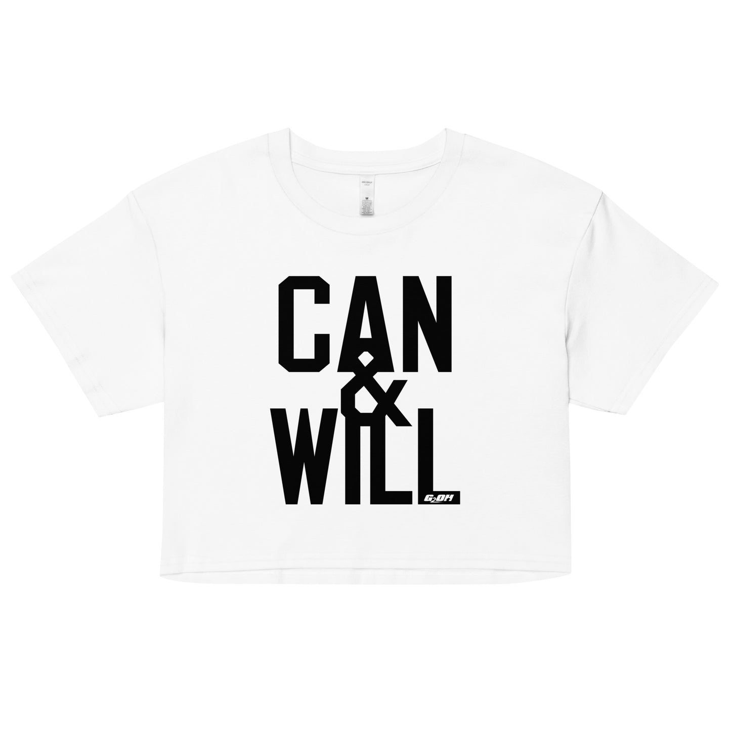 Can And Will Women's Crop Tee