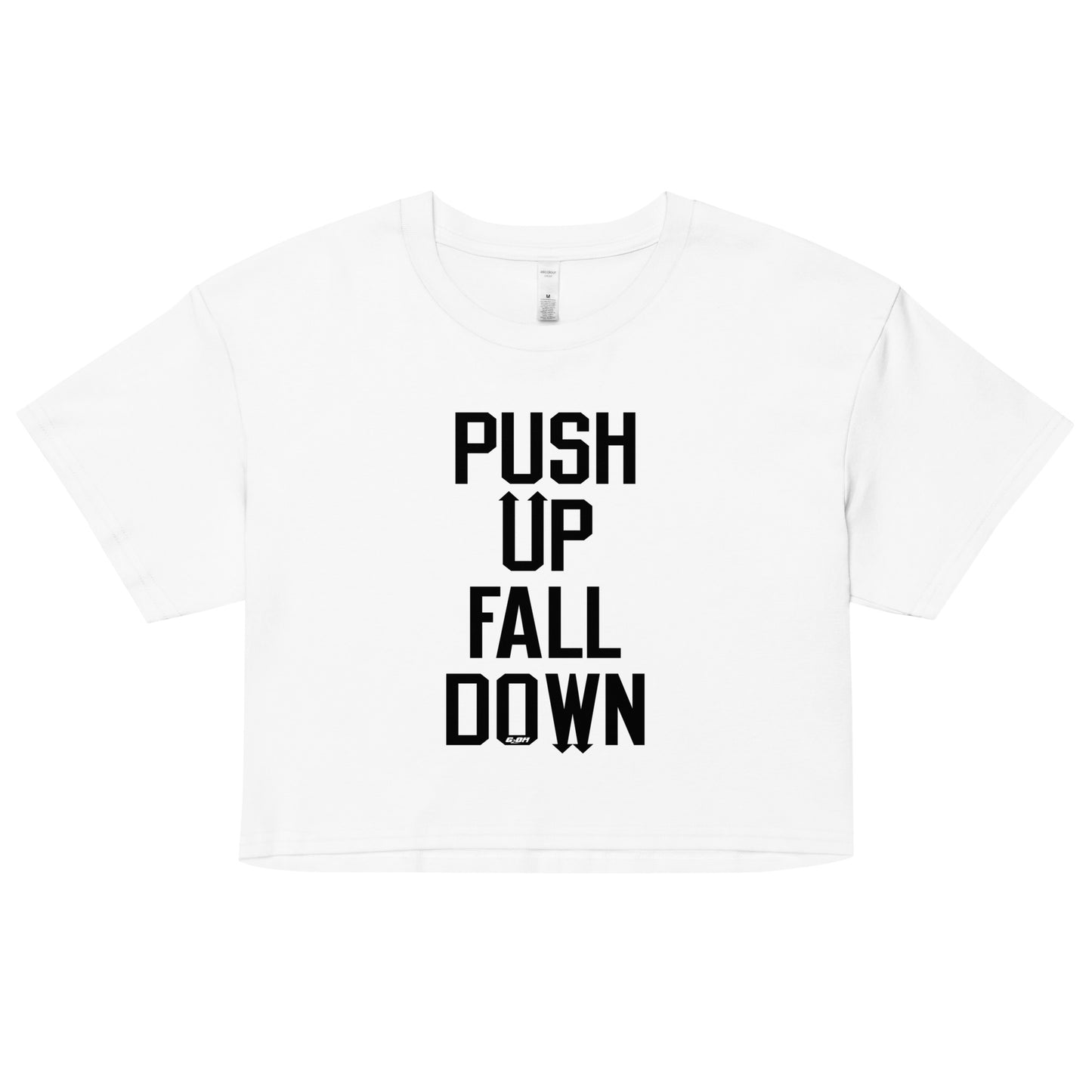 Push Up Fall Down Women's Crop Tee