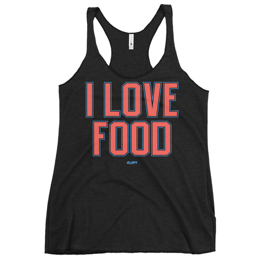 I Love Food Women's Racerback Tank