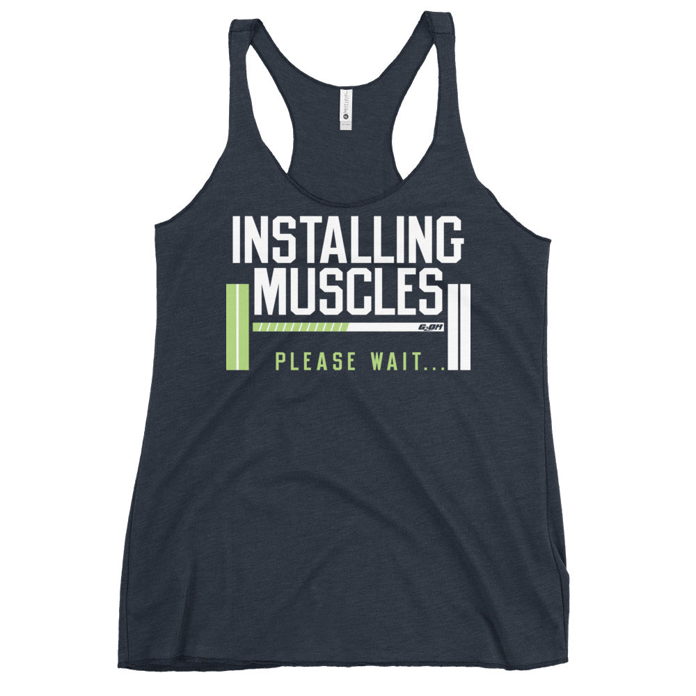 Installing Muscles Women's Racerback Tank