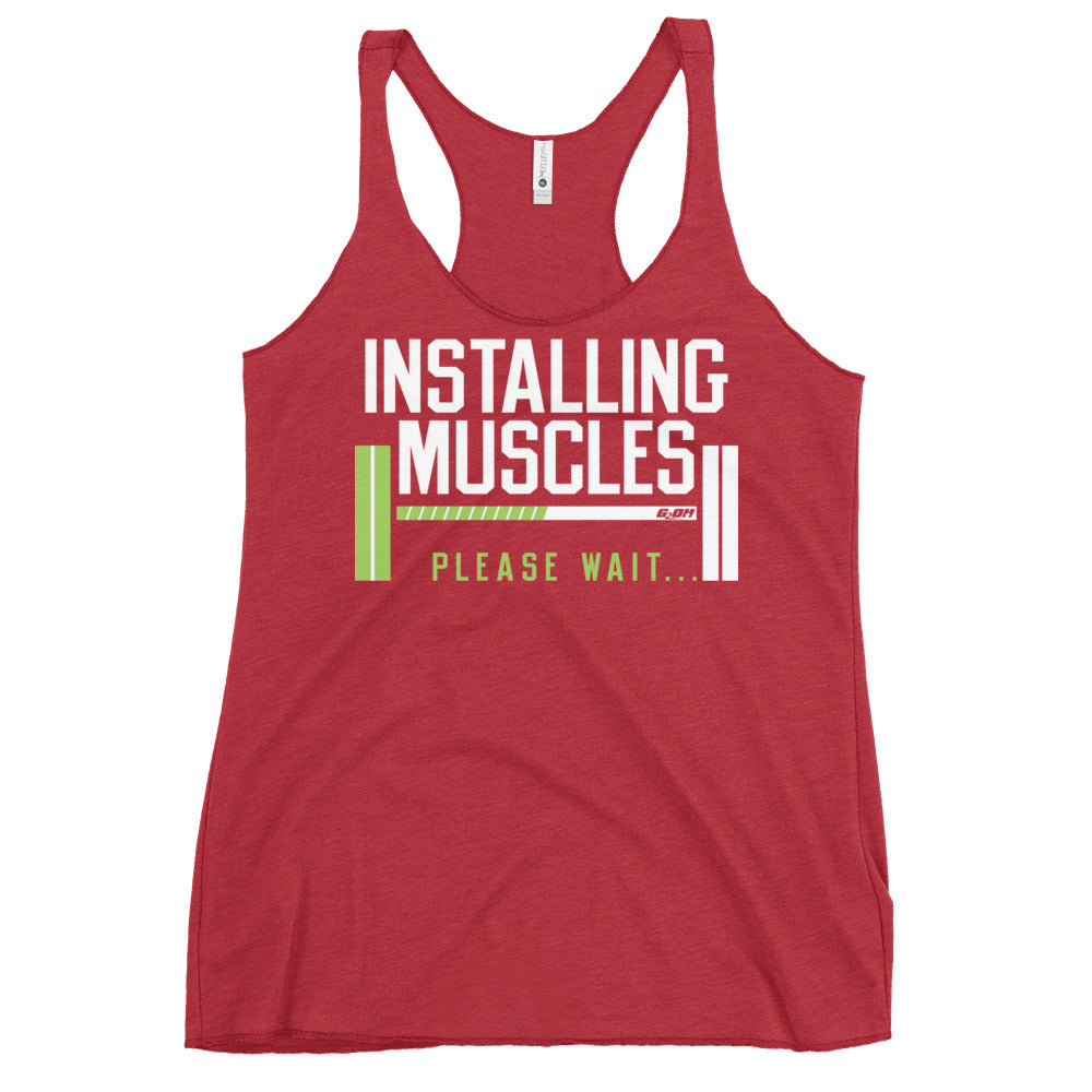 Installing Muscles Women's Racerback Tank