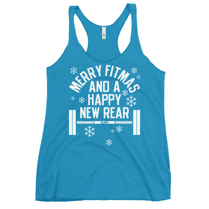 Merry Fitmas Women's Racerback Tank